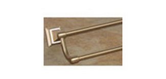 Top Knobs Bathroom Hardware Stratton 30" Double Towel Rod - Brushed Bronze - cabinetknobsonline