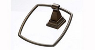 Top Knobs Bathroom Hardware Stratton Bath Ring - Brushed Bronze - cabinetknobsonline