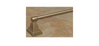 Top Knobs Bathroom Hardware Stratton 24" Single Towel Rod - Brushed Bronze - cabinetknobsonline