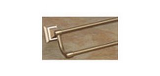 Top Knobs Bathroom Hardware Stratton 24" Double Towel Rod - Brushed Bronze - cabinetknobsonline