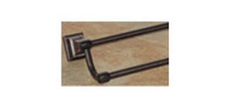 Top Knobs Bathroom Hardware Stratton 24" Double Towel Rod - Tuscan Bronze - cabinetknobsonline