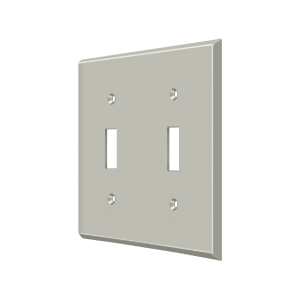 Deltana Architectural Hardware Home Accessories Switch Plate, Double Standard each - cabinetknobsonline