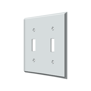Deltana Architectural Hardware Home Accessories Switch Plate, Double Standard each - cabinetknobsonline