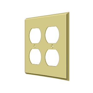 Deltana Architectural Hardware Home Accessories Switch Plate, Quadruple Outlet each - cabinetknobsonline