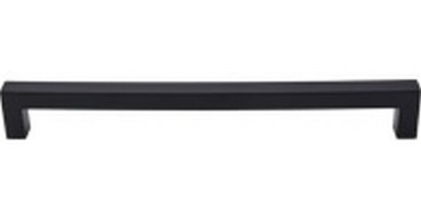 Top Knobs Cabinet Hardware Square Appliance Pull 12" (c-c) - Flat Black - cabinetknobsonline