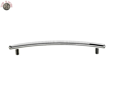 Top Knobs Cabinet Hardware  Curved Appliance Pull 12" (c-c) - Polished Chrome - cabinetknobsonline