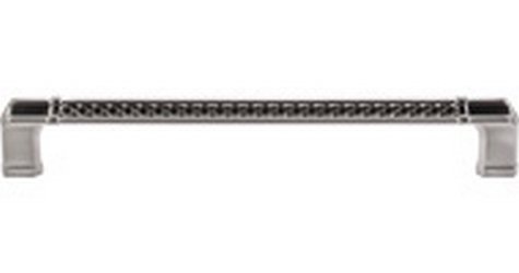 Top Knobs Cabinet Hardware  Tower Bridge Appliance Pull 18" (c-c) - Brushed Satin Nickel - cabinetknobsonline