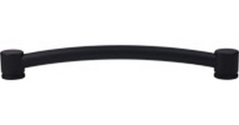 Top Knobs Cabinet Hardware   Oval Appliance Pull 12" (c-c) - Flat Black - cabinetknobsonline