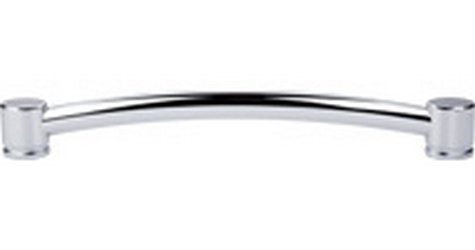 Top Knobs Cabinet Hardware    Oval Appliance Pull 12" (c-c) - Polished Chrome - cabinetknobsonline