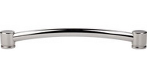 Top Knobs Cabinet Hardware    Oval Appliance Pull 12" (c-c) - Polished Nickel - cabinetknobsonline