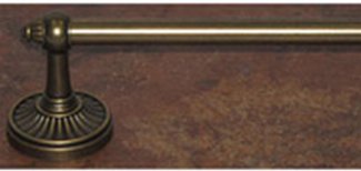 Top Knobs Bathroom Hardware Tuscany Bath 30" Single Towel Rod - German Bronze - cabinetknobsonline