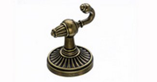 Top Knobs Bathroom Hardware Tuscany Bath Double Hook - German Bronze - cabinetknobsonline