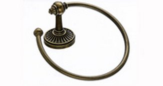 Top Knobs Bathroom Hardware Tuscany Collection Bath Ring - German Bronze - cabinetknobsonline