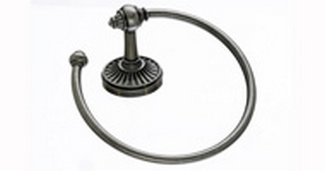Top Knobs Bathroom Hardware Tuscany Collection Bath Ring - Antique Pewter - cabinetknobsonline