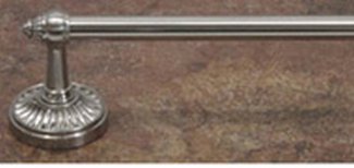 Top Knobs Bathroom Hardware Tuscany Collection Bath 18" Single Towel Rod - Brushed Satin Nickel - cabinetknobsonline