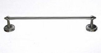 Top Knobs Bathroom Hardware Tuscany Bath 24" Single Towel Rod - Brushed Satin Nickel - cabinetknobsonline