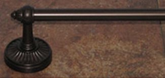 Top Knobs Bathroom Hardware Tuscany Bath 24" Single Towel Rod - Oil Rubbed Bronze - cabinetknobsonline