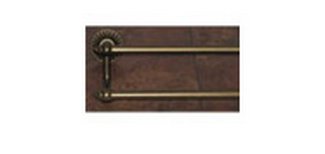 Top Knobs Bathroom Hardware Tuscany Bath 24" Double Towel Rod - German Bronze - cabinetknobsonline