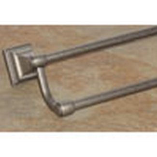 Top Knobs Bathroom Hardware Tuscany Bath 24" Double Towel Rod - Antique Pewter - cabinetknobsonline