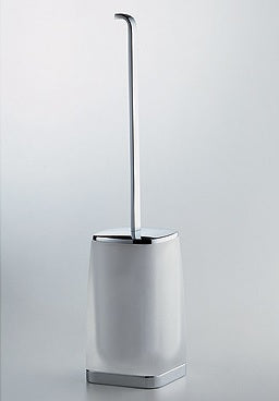 Colombo Design Time Collection Free StandingToilet Brush Holder - Chrome - cabinetknobsonline