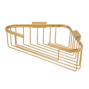 Deltana Architectural Hardware Bathroom Accessories Wire Basket, 13" Corner Basket each - cabinetknobsonline
