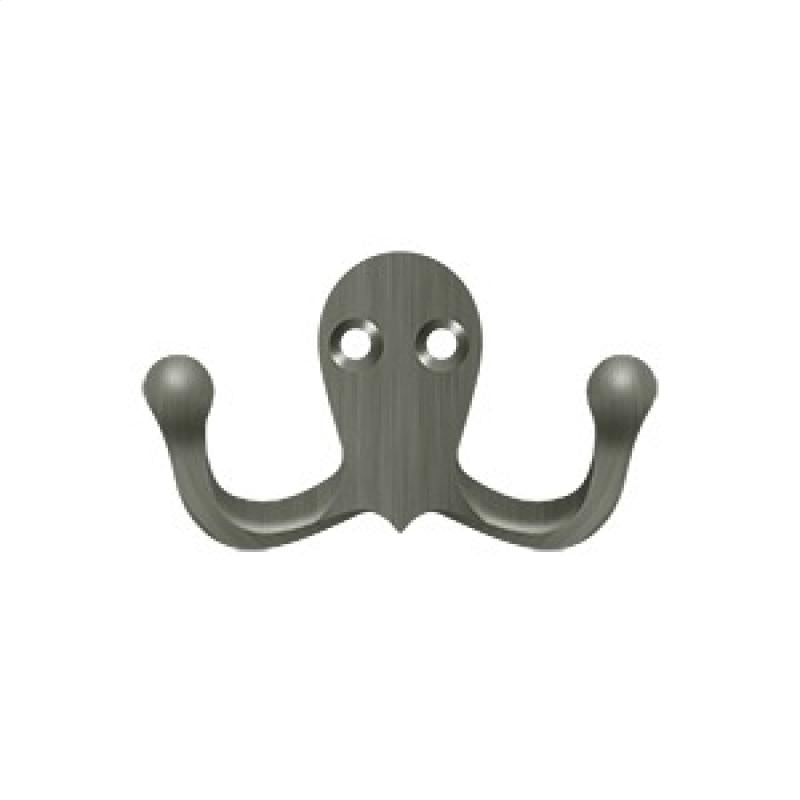 Deltana Architectural Hardware Home Accessories Double Hook each - cabinetknobsonline