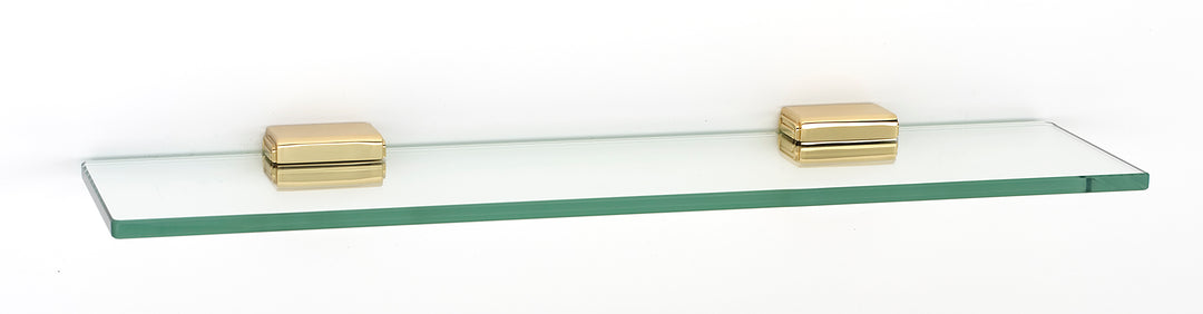 Alno Decorative Hardware 'Creations' 18î Glass Shelf with Brackets - cabinetknobsonline