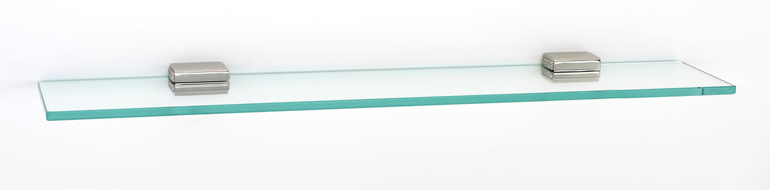 Alno Decorative Hardware 'Creations' 24î Glass Shelf with Brackets - cabinetknobsonline