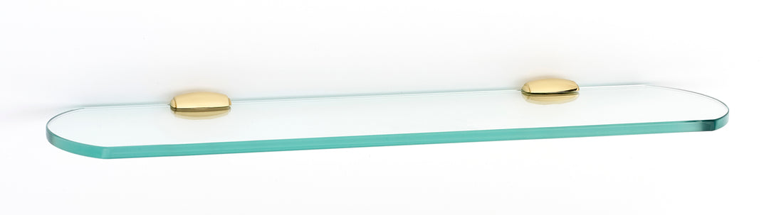 Alno Decorative Hardware 'Creations' 18î Glass Shelf with Brackets - cabinetknobsonline