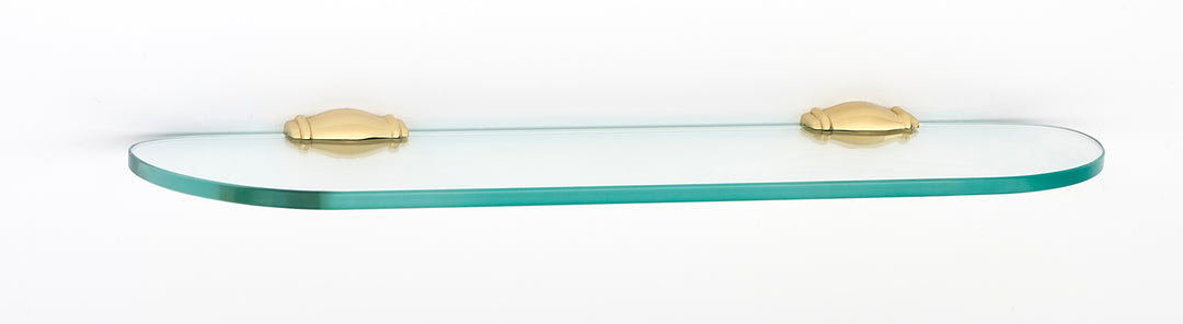 Alno Decorative Hardware 'Creations' 18î Glass Shelf with Brackets - cabinetknobsonline