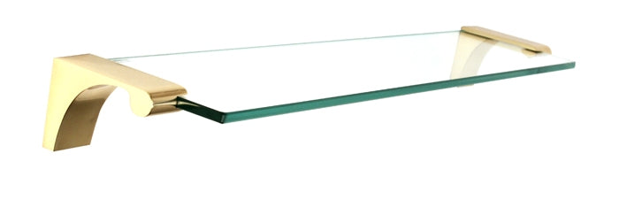 Alno Decorative Hardware 'Creations' 18" GLASS SHELF WITH BRACKETS - cabinetknobsonline