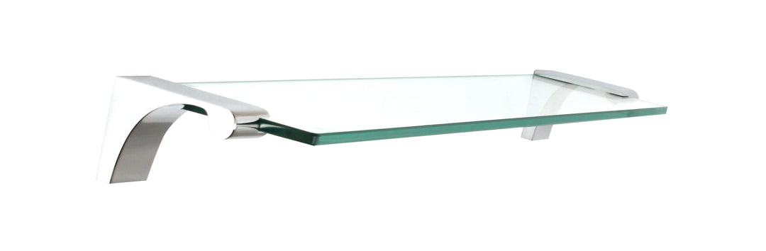 Alno Decorative Hardware 'Creations' 18" GLASS SHELF WITH BRACKETS - cabinetknobsonline