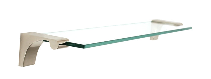 Alno Decorative Hardware 'Creations' 18" GLASS SHELF WITH BRACKETS - cabinetknobsonline