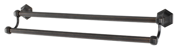 Alno Decorative Hardware 'Creations' 24" DOUBLE TOWEL BAR - cabinetknobsonline