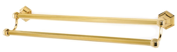 Alno Decorative Hardware 'Creations' 24" DOUBLE TOWEL BAR - cabinetknobsonline