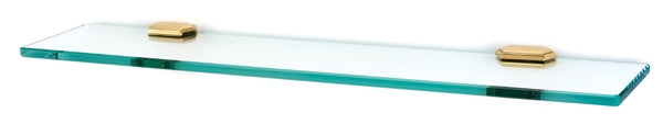 Alno Decorative Hardware 'Creations' 24" GLASS SHELF WITH BRACKETS - cabinetknobsonline