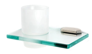 Alno Decorative Hardware 'Creations' GLASS TUMBLER W-HOLDER - cabinetknobsonline
