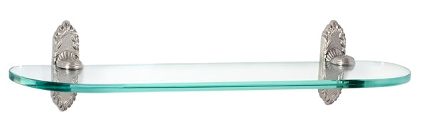 Alno Decorative Hardware 'Creations' 18" GLASS SHELF WITH BRACKETS - cabinetknobsonline