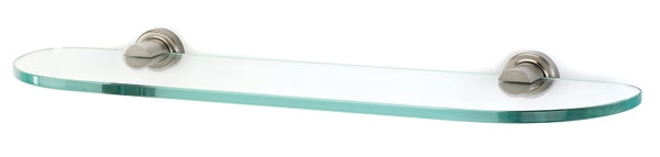 Alno Decorative Hardware 'Creations' 18" GLASS SHELF WITH BRACKETS - cabinetknobsonline