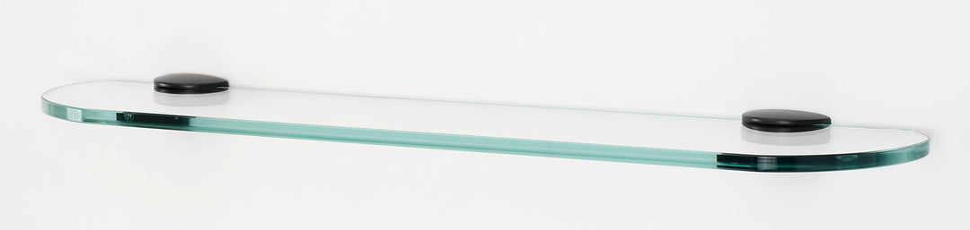 Alno Decorative Hardware 'Creations' 24" GLASS SHELF WITH BRACKETS - cabinetknobsonline