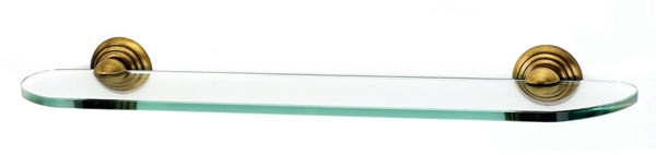 Alno Decorative Hardware 'Creations' 24" GLASS SHELF WITH BRACKETS - cabinetknobsonline