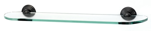 Alno Decorative Hardware 'Creations' 24" GLASS SHELF WITH BRACKETS - cabinetknobsonline