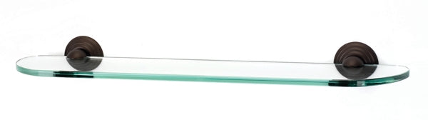 Alno Decorative Hardware 'Creations' 24" GLASS SHELF WITH BRACKETS - cabinetknobsonline