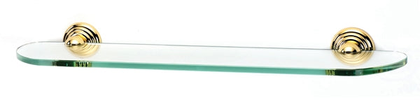 Alno Decorative Hardware 'Creations' 24" GLASS SHELF WITH BRACKETS - cabinetknobsonline