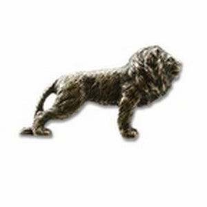 Big Sky Hardware-Animal Lion Cabinet Knob Pewter - cabinetknobsonline