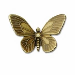 Big Sky Hardware- Butterfly Cabinet Knob Antique Brass - cabinetknobsonline