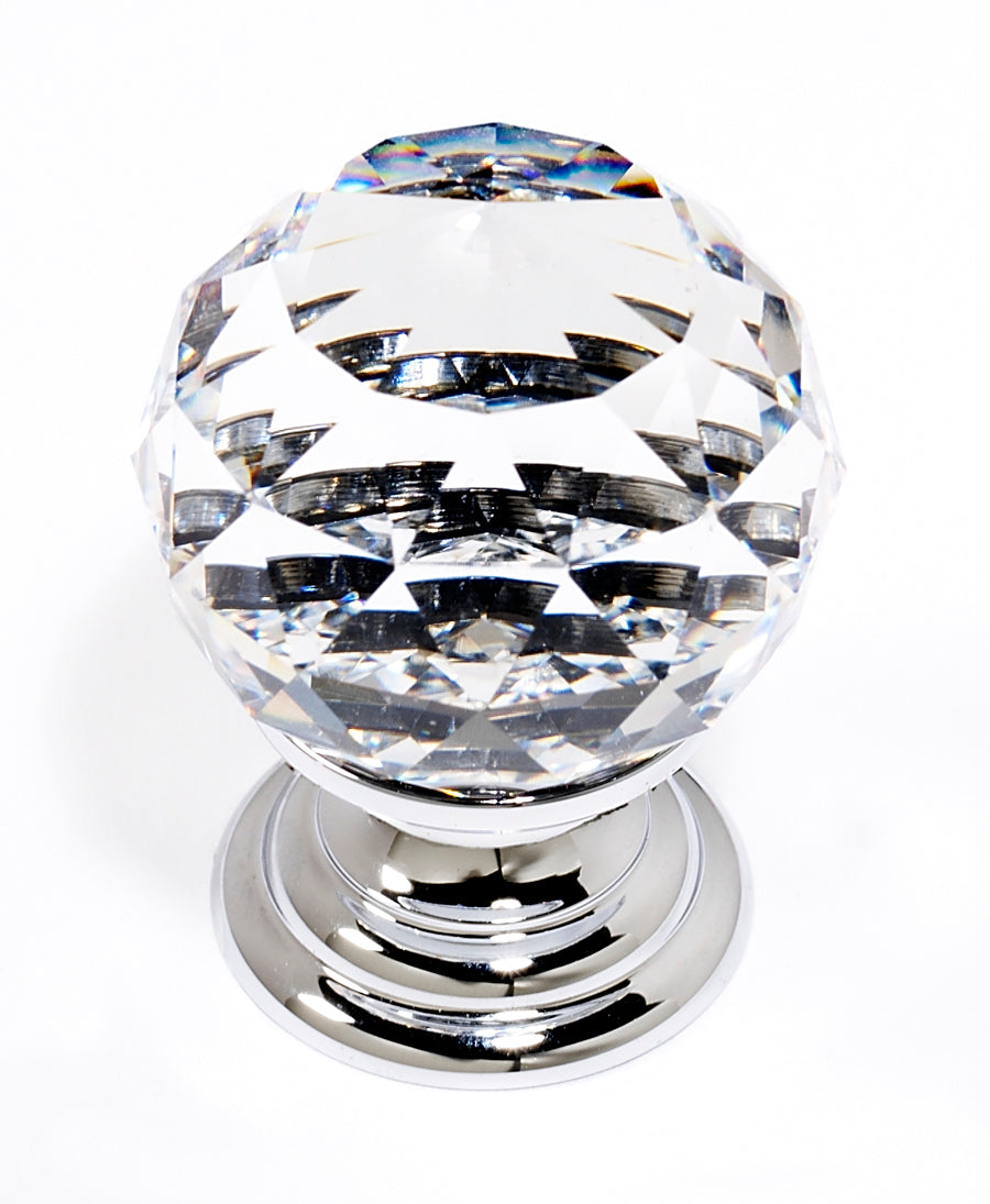 Alno Decorative Hardware 'Creations' CLEAR CRYSTAL SPHERICAL - cabinetknobsonline