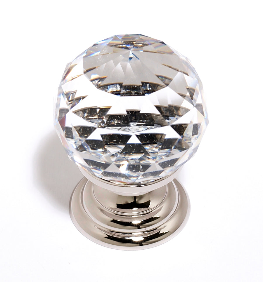 Alno Decorative Hardware 'Creations' CLEAR CRYSTAL SPHERICAL - cabinetknobsonline