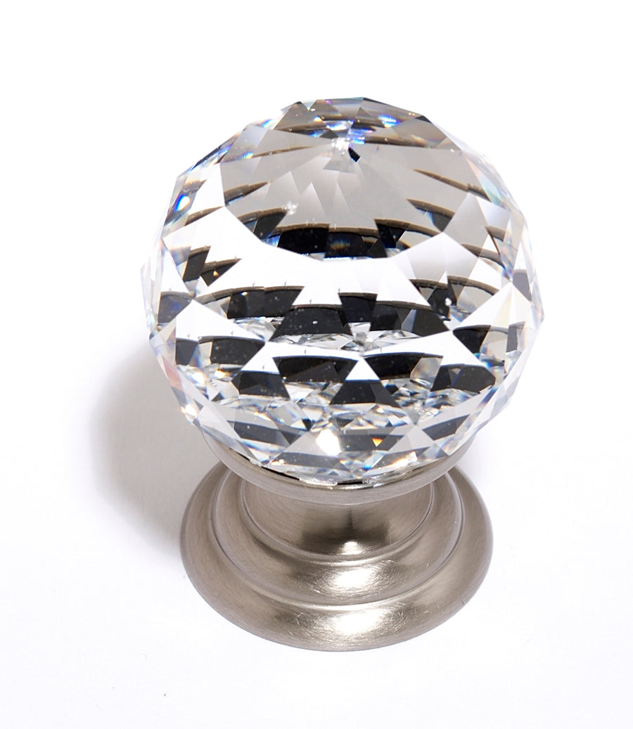 Alno Decorative Hardware 'Creations' CLEAR CRYSTAL SPHERICAL - cabinetknobsonline