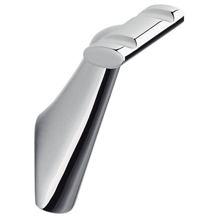 Colombo Design Bathroom Accessories Land Collection Double Towel Hook  Chrome  - cabinetknobsonline